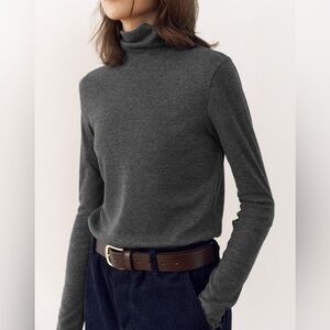 Pendleton 100% Cotton Dark Green Mockneck Long Cabin Gorpcore Classic Sleeve Top